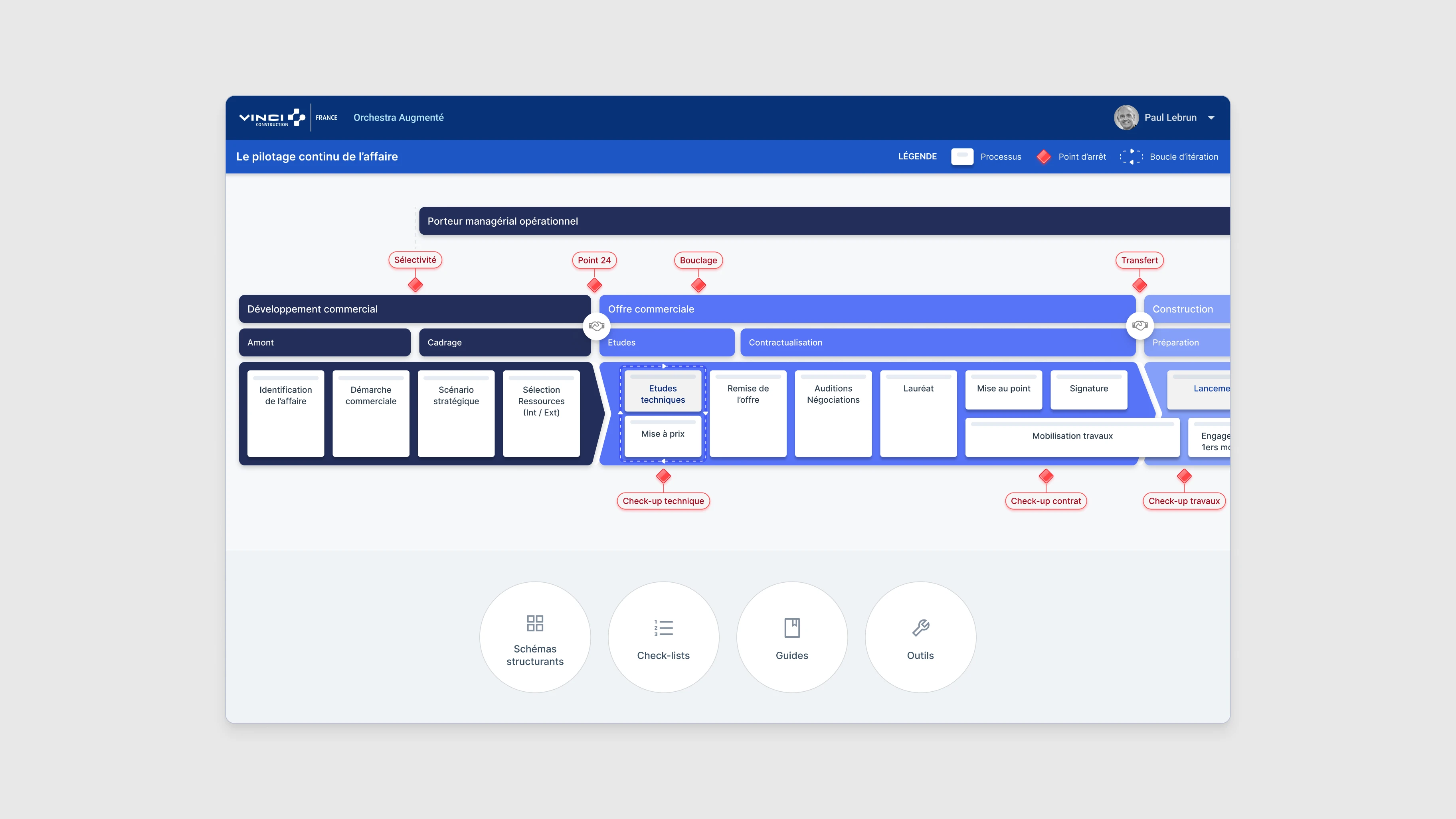 Vinci Construction — UI